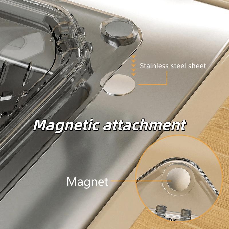 A Magnetic Suction Fixed Draining Basket, a Sink Drainage Storage Rack Designed Specifically for Handling Food Scraps