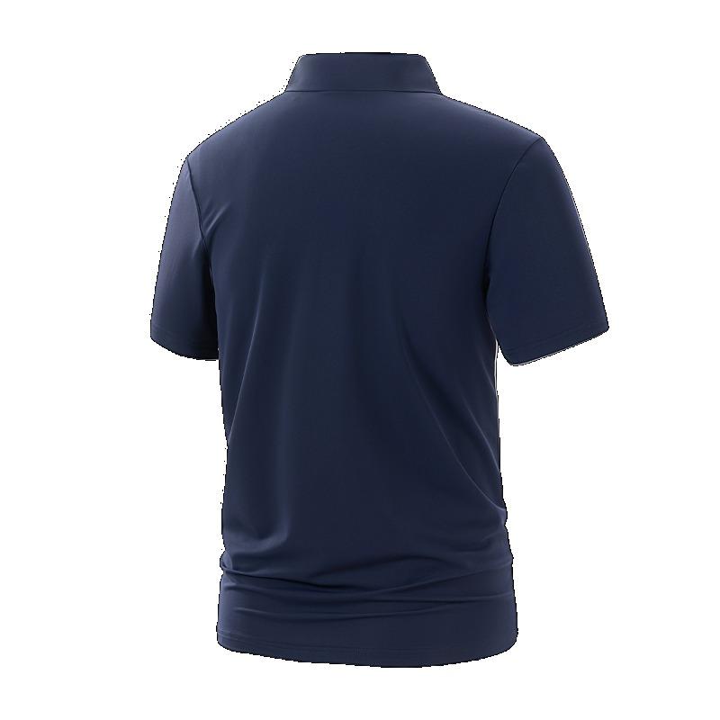 Mens Casual Short Sleeve Solid Color Polo Shirt