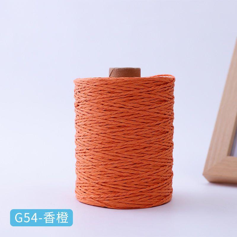 150g Baumwoll-Raffiagarn Natur zum Handstricken Häkeln Sommer Strohhüte Sandalen Haken Taschen Papiergrasfaden 1 Knäuel\=280M