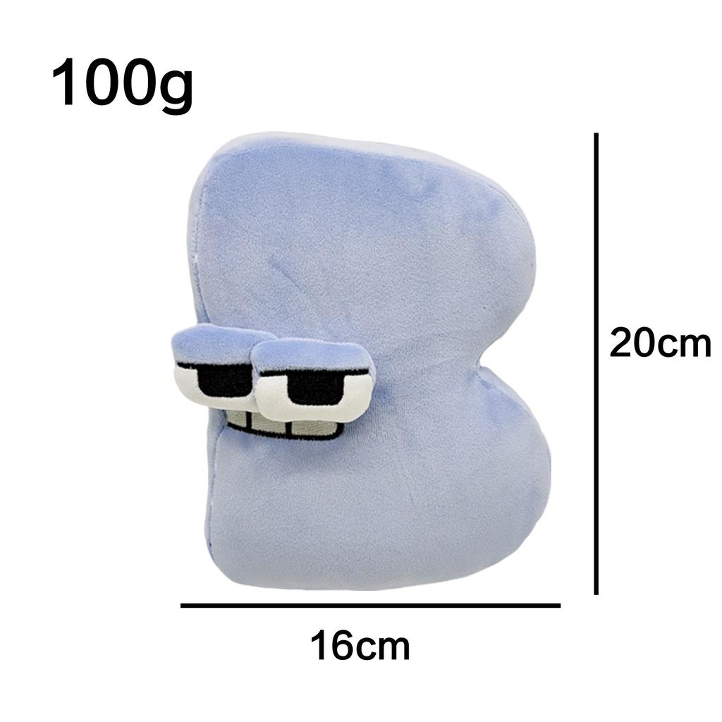 

26 шт. плюшевая игрушка с алфавитом, мягкая кукла с алфавитом, дошкольная образовательная, английский алфавит ABC AZ, игрушка с буквами для детей B