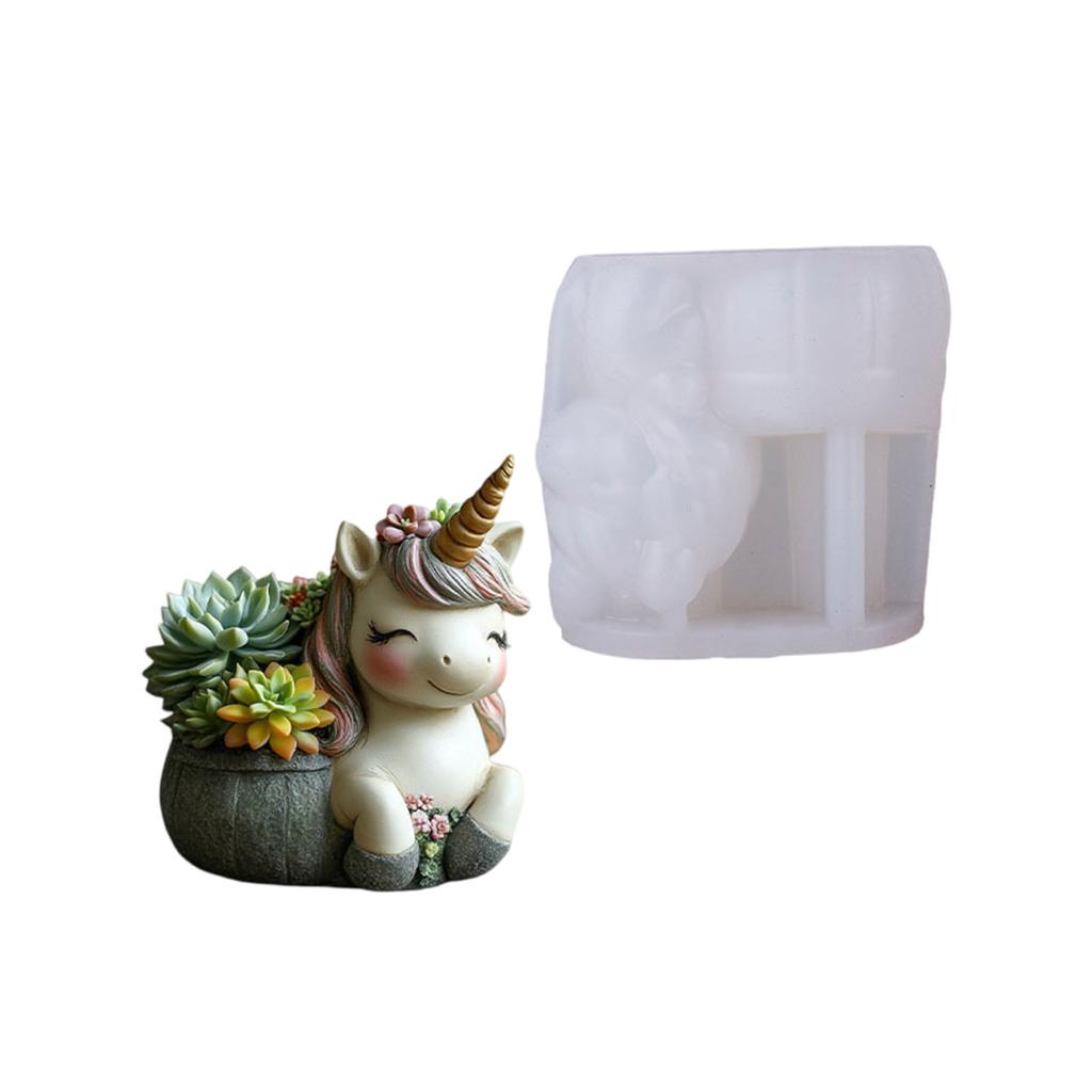 Reusable Animal Planter Silicone Mold For Concrete Cement Resin Crafts And Decorative Containers