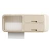 Wall Hanging Toilet Paper Box Waterproof Bathroom Tissue Holder Paper Shelf Multifunctional Storage Box for Kitchen