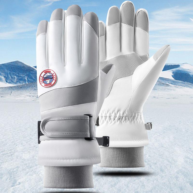 Skihandschuhe Winter Samt Outdoor Reiten rutschfeste wasserdichte verdickte warme Touchscreen-Handschuhe