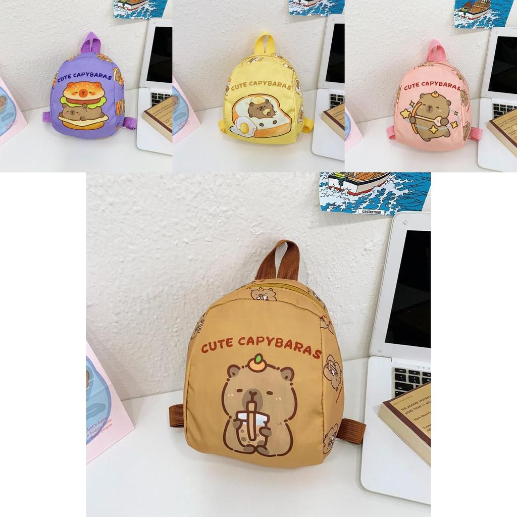 Capybara Letter Theme Childrens Cartoon Pack With Breathable Nylon Material For Kindergarten