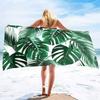 Assorted Tropical Print Beach Towel - Palm & Monstera Leaf Designs, Quick-Drying & Sand-Resistant for Beach & Camping