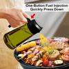 2-in-1 Dark Glass Oil Sprayer Olive Oil Dispenser Black Lightproof Oil Sprayer for Cooking Salads and Barbecues Barbecue Tools