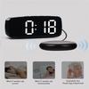 A25F-Clock LED Electronic Alarms Clock Casual Style Clock Bedside Vibrator Electronic Clock Multifunctional Dual USB