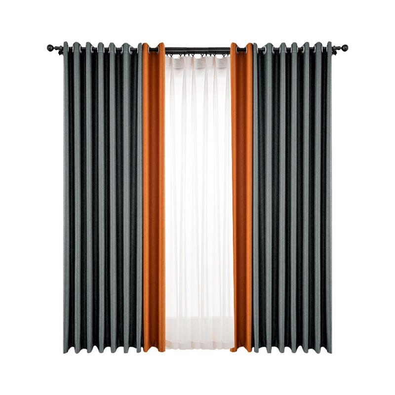 Xin Gong Pai Blackout Curtains Set with Track