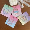 Hairpin Rounded Edges No Hair Damage Metal Clip Stable Grip Non-Slip Dreamy Gradient Butterfly Shape Portable Side Bangs Hair Clip