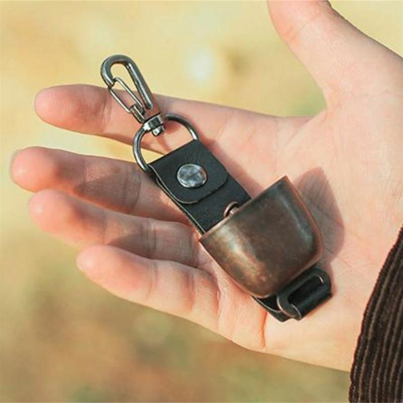 62KD Vintage Metal Bells Keychain Pet Pendant Outdoor Wind Chimes Charm Jewelry Gift