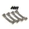 Aluminum Lower Suspension Mount for TT02RWD, Silver (TT02RWD15-SI)