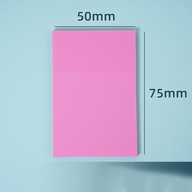 50 Sheets Creative Transparent PET Waterproof Sticky Notes Tear-off Simple Sticky Notes Office Note-taking Labels
