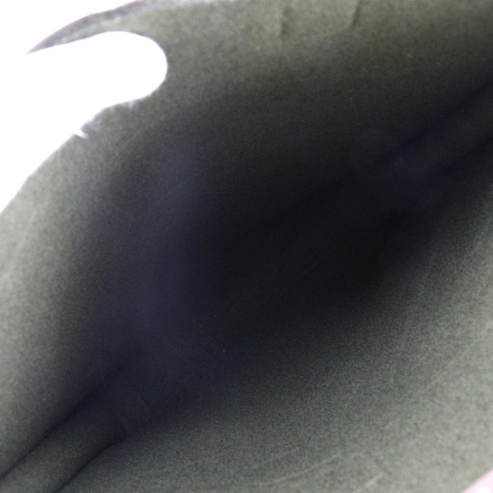 HERMES Petit Ash Tote Bag Etope Green / Brown Epsom/felt unisex Used