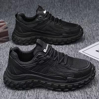 Labor Insurance Shoes Men's Shoes Summer Breathable Mesh Sports Shoes Men's Korean Version Trendy Versatile Non-slip Running Dad Trendy Shoes