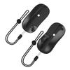 2PC Gaming Controller Mouse Mini Portable Ergonomic Mice Left+Right Controller Bracket Handle Case for Nintendo Switch 2 Joy-Con