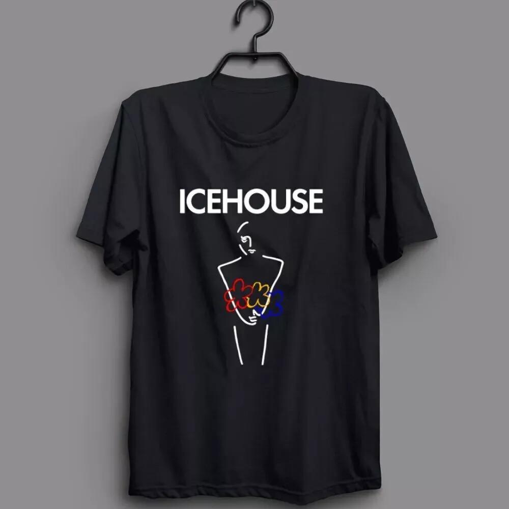 Icehouse Man of Colours Rock Band Holiday Gift Cotton Black T-Shirt XXXL