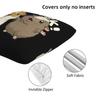 Happy Guinea Pig 2 Pcs Square Pillowcase Pillow Cover Cushion Zip Decorative Comfort Throw Pillow For Home Sofa