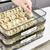 Stackable Dumpling Storage Box With Date Timer for Freezer Use Clear Food Container Set for Kitchen Organization