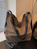 2026 New Women's Retro Canvas Crossbody Tote - Large Capacity, Versatile & Casual