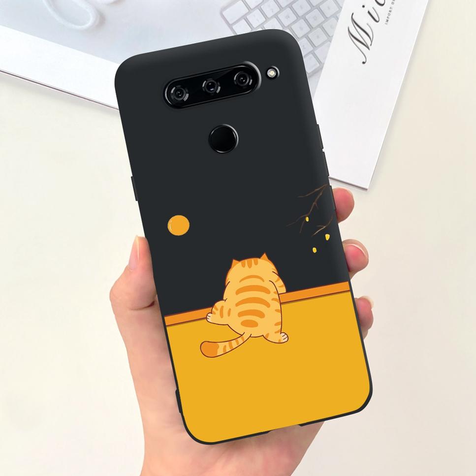 Case For LG V40 ThinQ Cartoon Astronaut Dinosaur Soft Silicon Black Cover For LG V50 V50S ThinQ 5G LG V30 2017 Bumper Phone Case