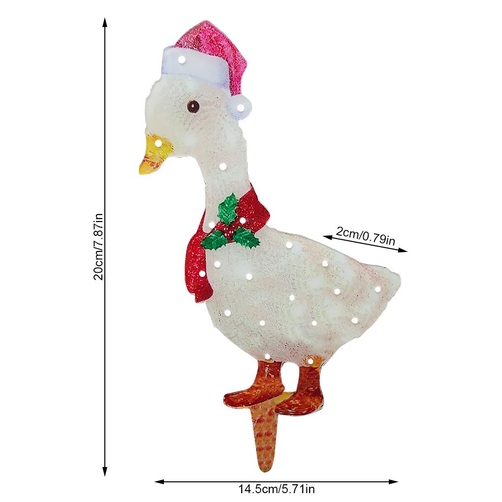 Christmas Lighted Ornament Scarf Artificial Resin Sculpture Decor Lawn Corridor Decoration Holiday Party Prop Craft Gift