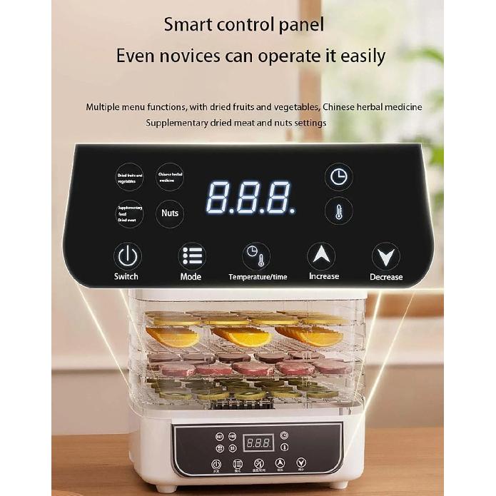 5-Layer Household Dry Fruit Machine Food Dryer Fruit Vegetable Snack Freeze-drying Machine Adjustable Temperature Touch Control