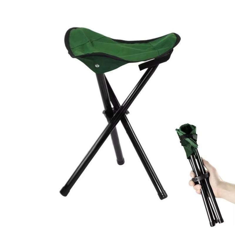 Camping Convenient Folding Triangular Folding Stool, Camping Chair, Three-legged Folding Camping Chair, Tripod Stool