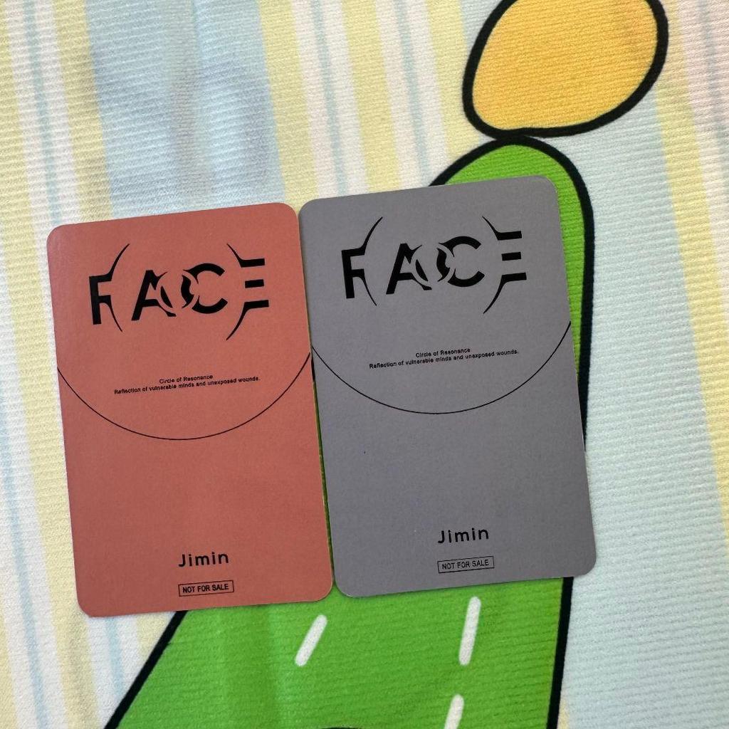 [USED] BTS Lucky Drop Winner FACE JPFC Trading Card JIMIN 2 Cards