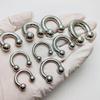 Inele mari pentru piercing tip potcoavă din oțel inoxidabil - Filet interior, Multifuncțional