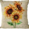 Plant and Flower Pillowcase American Pastoral Linen Pillowcase Cushion Cover Home Sofa Car