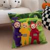 Cute teletubbies Cushion Cover Throw Pillow Cover Hidden Button Durable Polyester Chair Cushion
