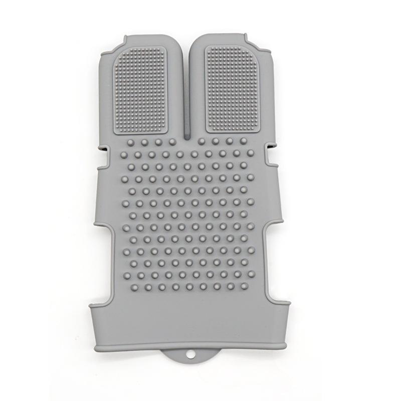 Silicone Meridian Massage Brush - Universal Soft Glove for Essential Oil Body Bath & Beauty