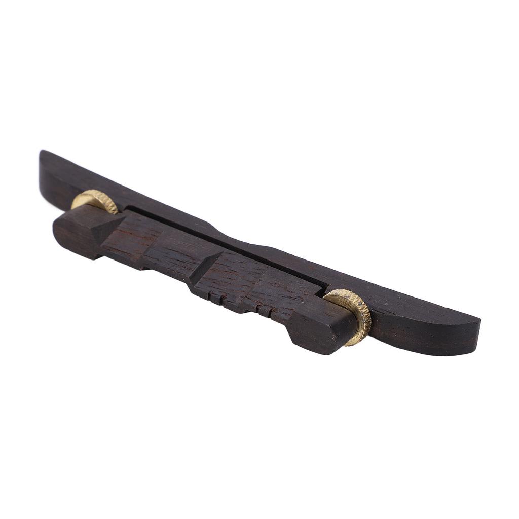 Ebony Wood Mandolin Lower Bridge Adjustable String Bridge String Instrument Accessories