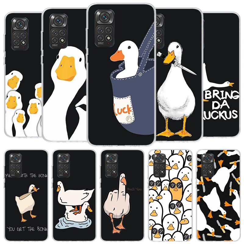 Cartoon Duck Goose Game Cover Phone Case For Xiaomi Redmi Note 15 14 13 12 11 10 Pro Plus 14S 12S 11S 11T 11E 10S Soft Fundas Sh