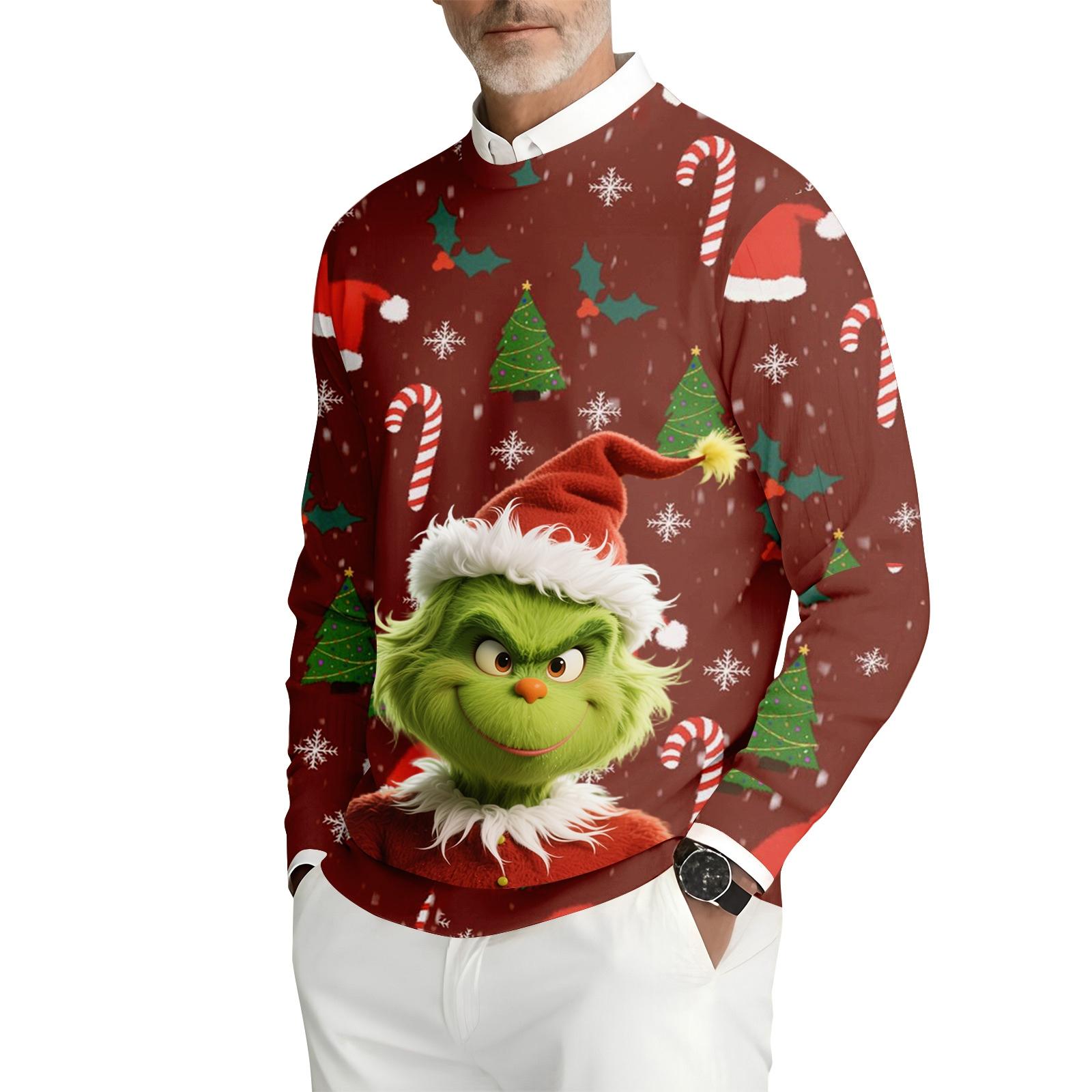 

Мужская толстовка с круглым вырезом и длинными рукавами из рубчатого трикотажа XXL фиолетовый