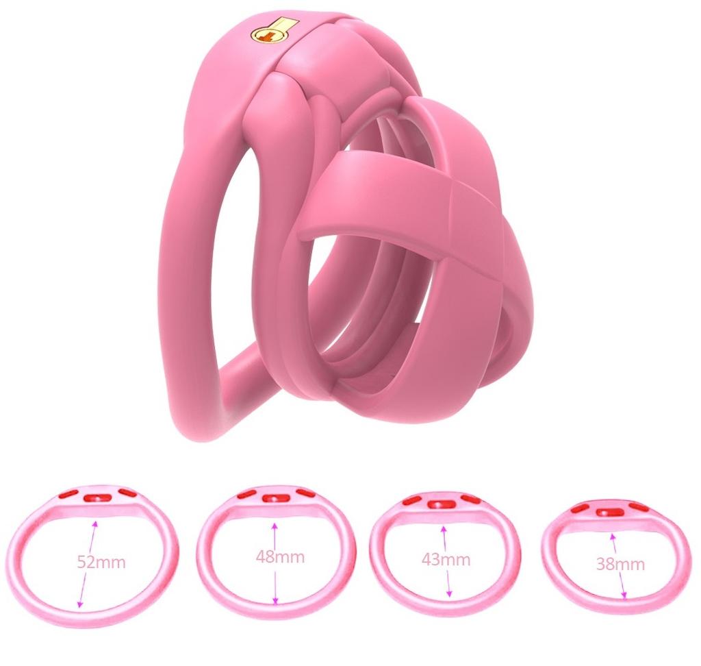 Male Penis Chastity Cage Set Mini Small Long Bird Chastity Cage With 4 Cock Rings Penis Lock Bondage Slave Man Sex Toy
