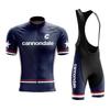 Koszulka Rowerowa Cannondale Męska Koszulka na Rower Górski Szosowy Zestaw Spodenek Rowerowych Sportowy Top Rowerowy