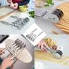 5 Wheel Pastry Cutter, Stainless Steel Dough Cutter Wheel with Handle