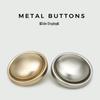 Versatile Matte Gold Mushroom Metal Button for Coat Decoration