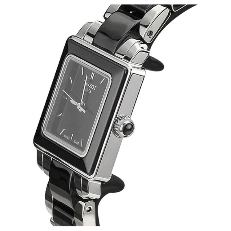 Tissot T LADY T LADY Quartz Movement Women's Watch 26mm 26*26mm Black Dial Stainless Steel Case T064.310.22.051.00