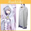 Nádherný plášť Emilia pro cosplay Rezero Stylový plášť s kapucí pro fanoušky anime