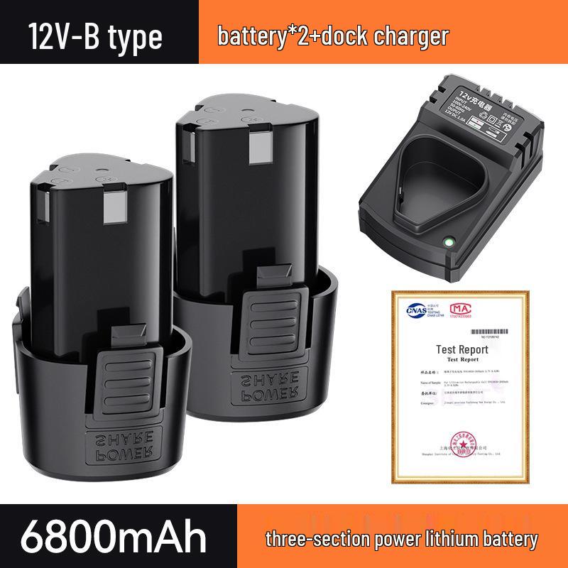 12V/16.8V Cordless Lithium Drill with Charger and Screwdriver Function