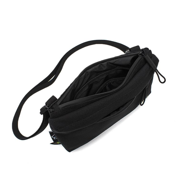 Li Ning Outdoor CF Tracing Polyester Shoulder Bag, Crossbody Bag Unisex Black ABDT207-3