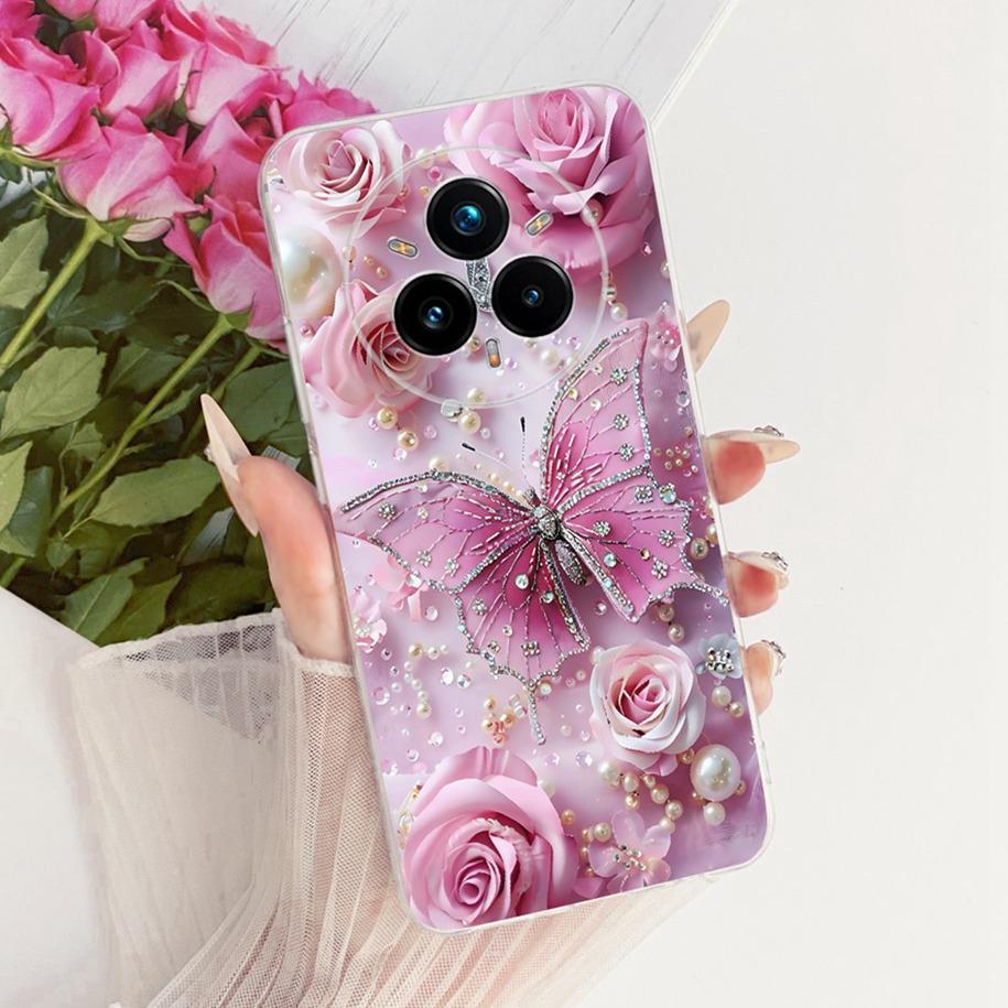 For Realme 14 Pro Plus Case RMX5051 New Stylish Flower Soft Silicone Protective Cover For Realme 14 Pro 5G RMX5056 14Pro+ Fundas