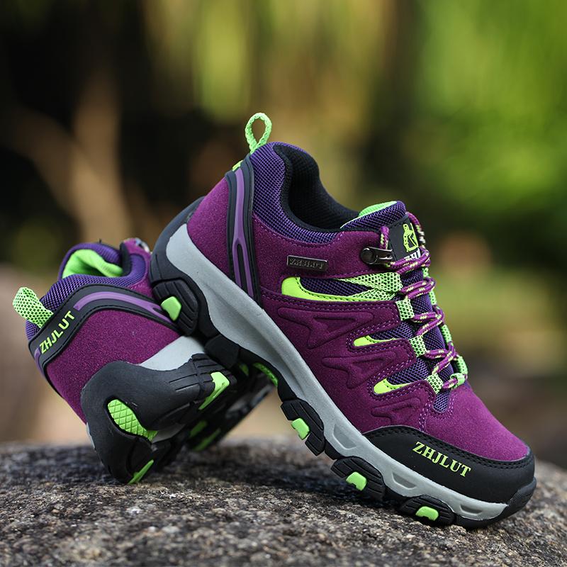 Zapatos de Senderismo para Hombre y Mujer para Exterior Zapatillas Antideslizantes Ante Calzado para Caminar Verano Goma Otoño Zapatos Adecuados para Trail Running