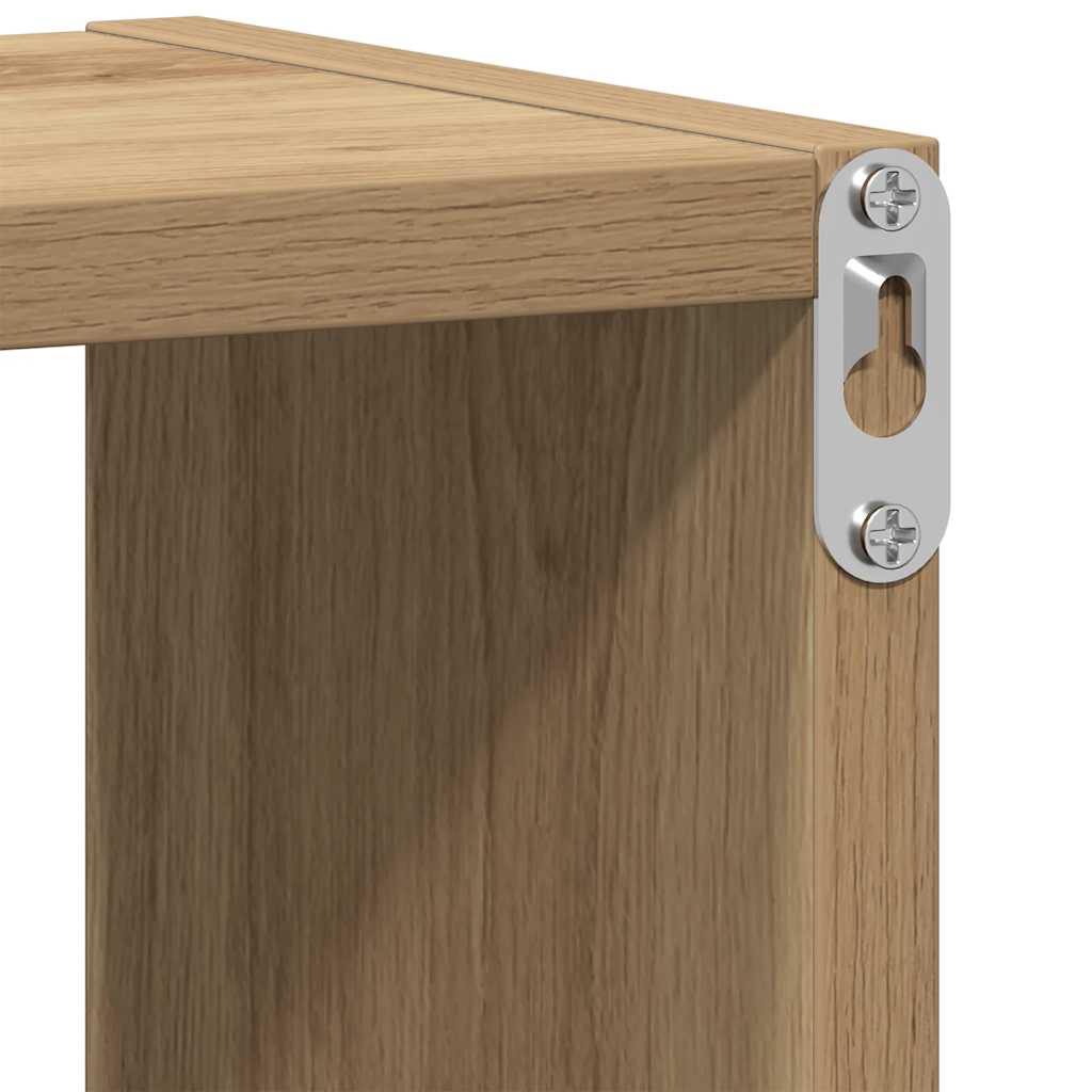 Wall Shelf Artisan Oak 75 X 16 X 55 Cm Wood Based Material