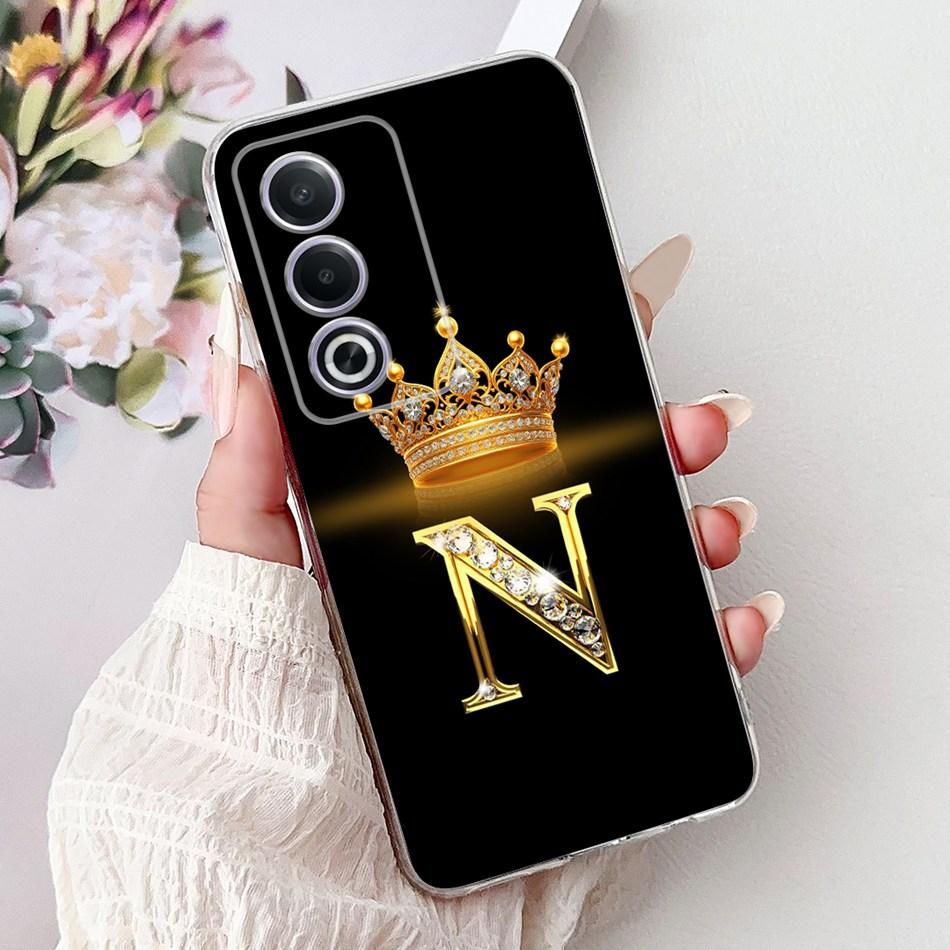 For OPPO A3 Pro A80 CPH2639 Fashion Crown Letter Phone Case For Oppo A80 A3 Pro 5G Global Soft Silicone TPU Cases