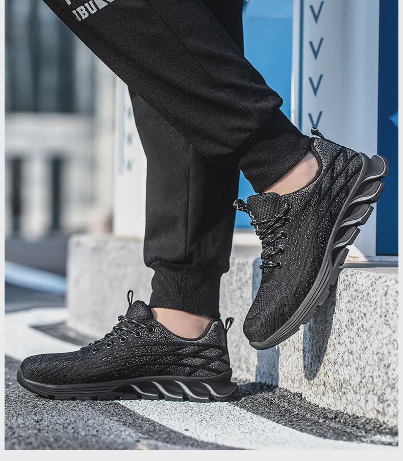 Men's Breathable Safety Shoes: Steel Toe, Anti-Smash & Anti-Stab Protection