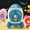 Piggy Bank For Boys Girls Cartoon Space Rocket Large-capacity Money Saving Box Desktop Decoration For Birthday Gifts