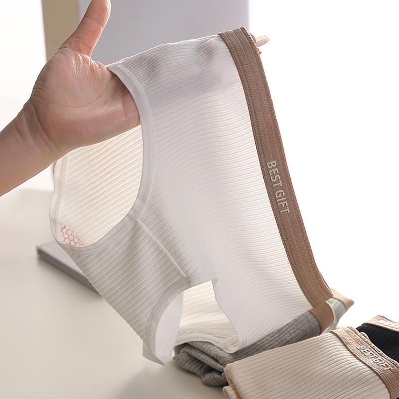 Damen Slips aus Baumwolle mit mittlerer Taille, bequemer Slip, weiche Mädchen-Höschen, sexy Unterwäsche, M bis XXL